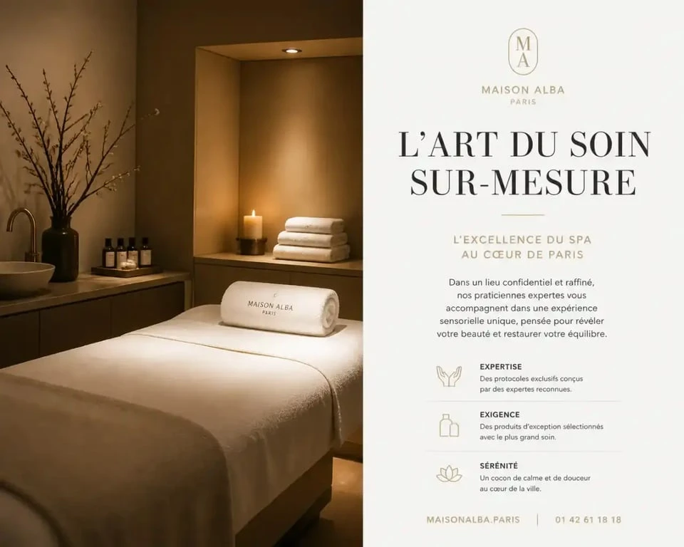Ambiance relaxante dans un institut de soin corps à Paris