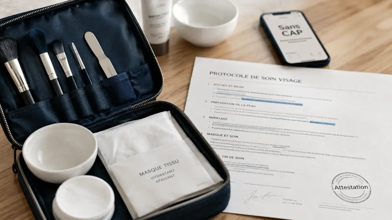 Formation soin visage sans CAP : soins du visage, encadrement et vente