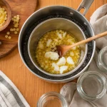 Préparation d'un baume maison au bain-marie